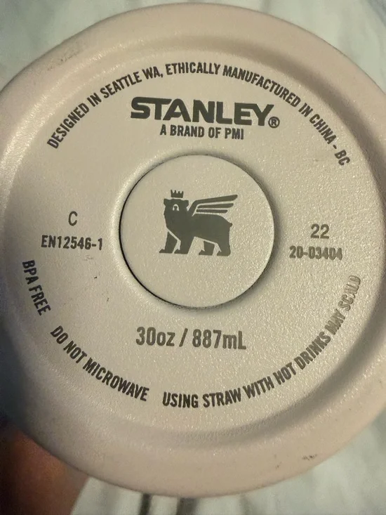 Stanley Light Pink Travel Mug with Handle - Picture 3 of 7